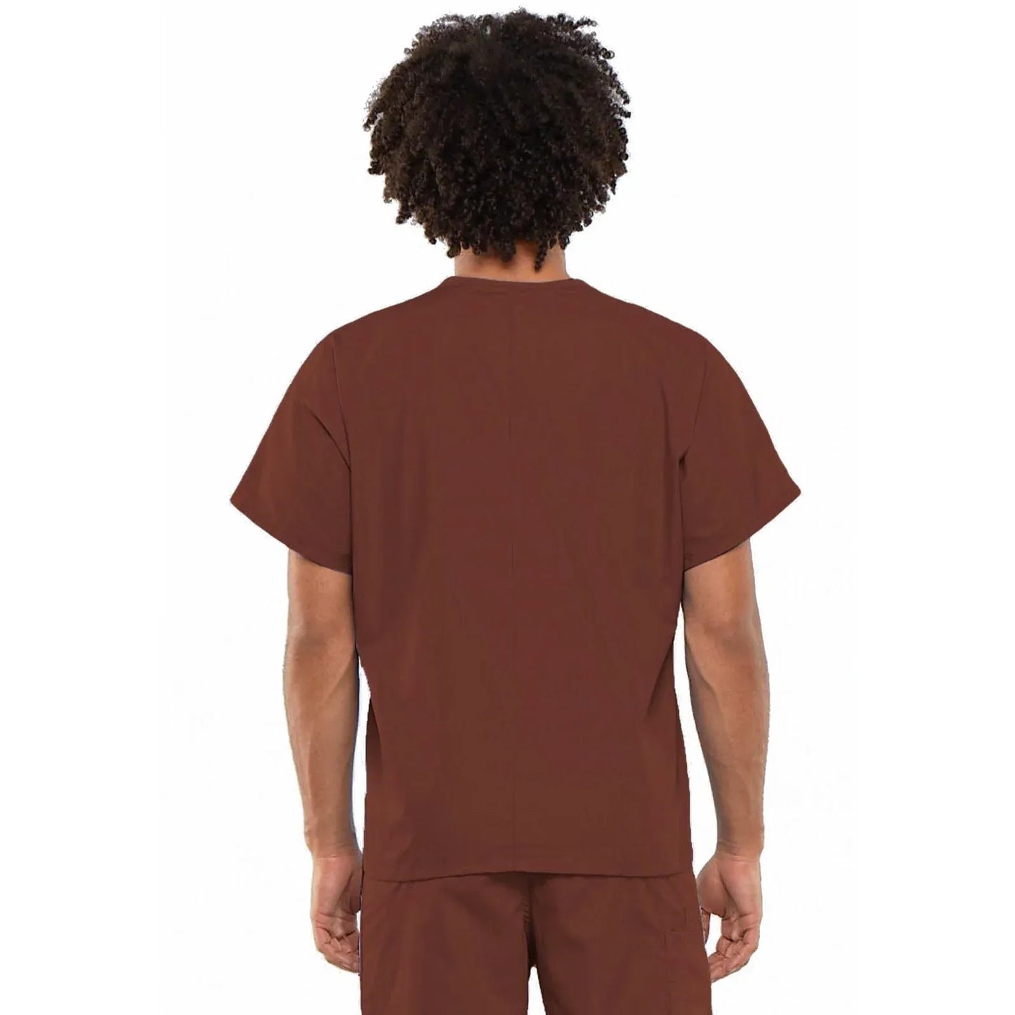 Cherokee Workwear 4777 Scrubs Top Unisex V-Neck Tunic Cholocate