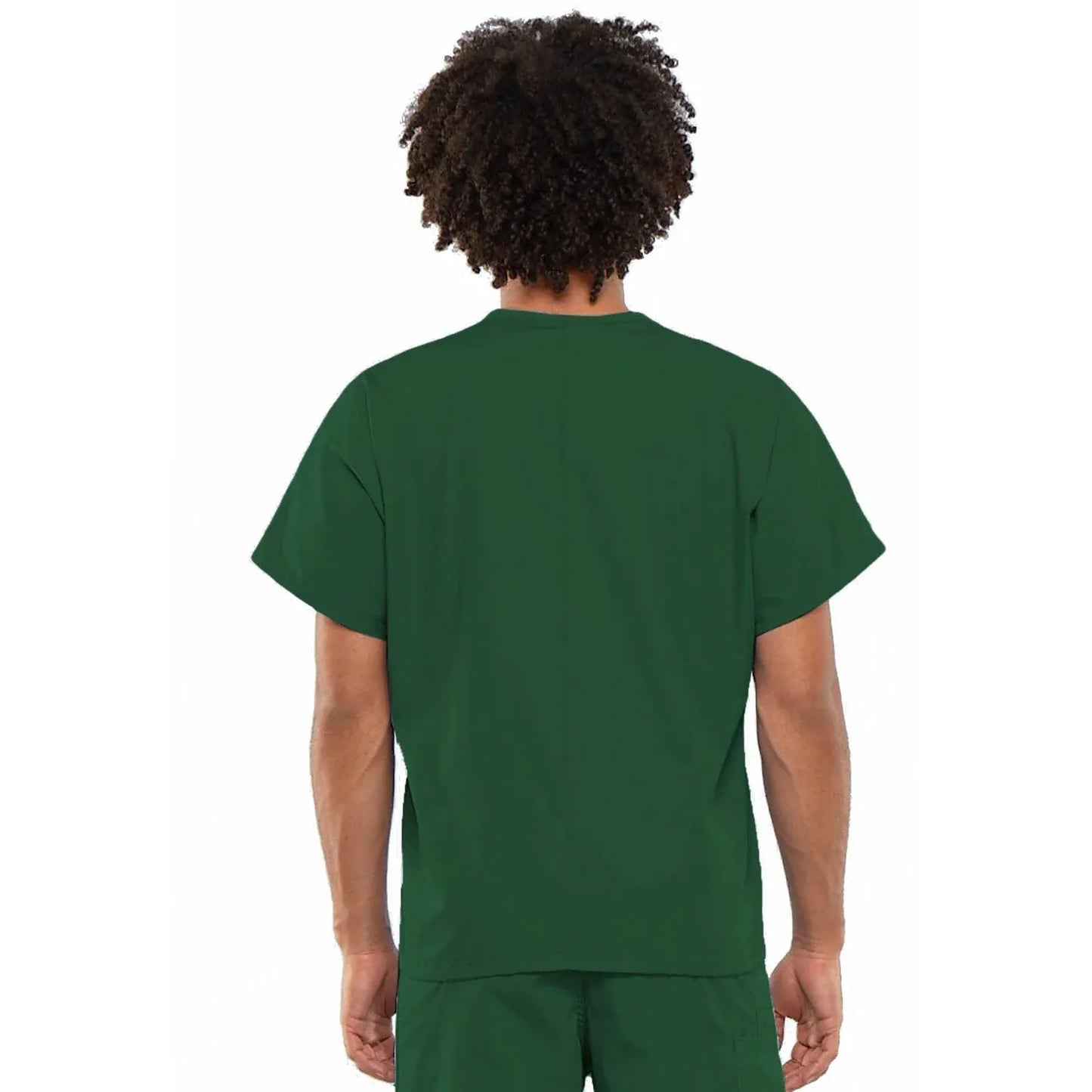 Cherokee Workwear 4777 Scrubs Top Unisex V-Neck Tunic Hunter Green