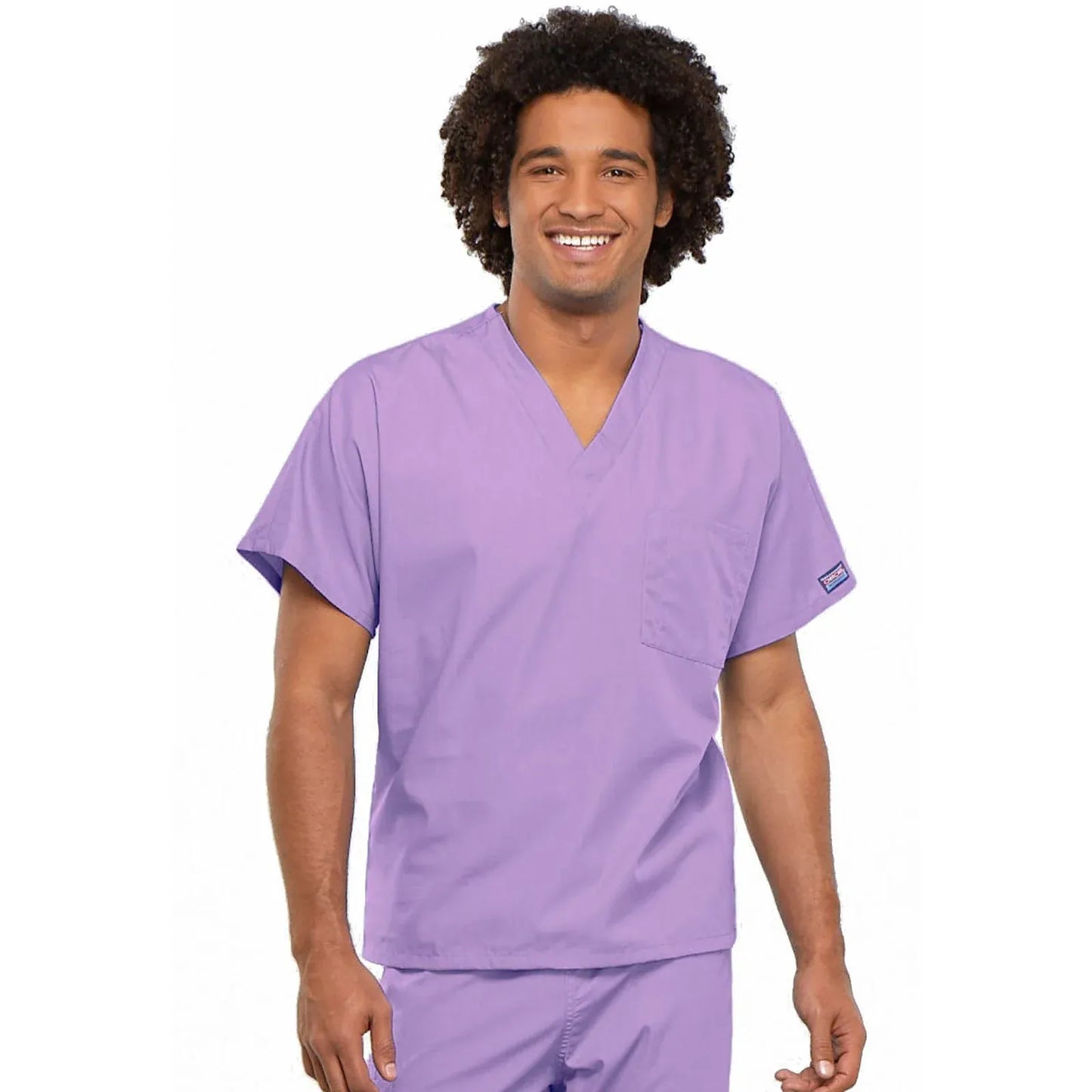 Cherokee Scrubs Top 5XL Cherokee Workwear 4777 Scrubs Top Unisex V-Neck Tunic Orchid