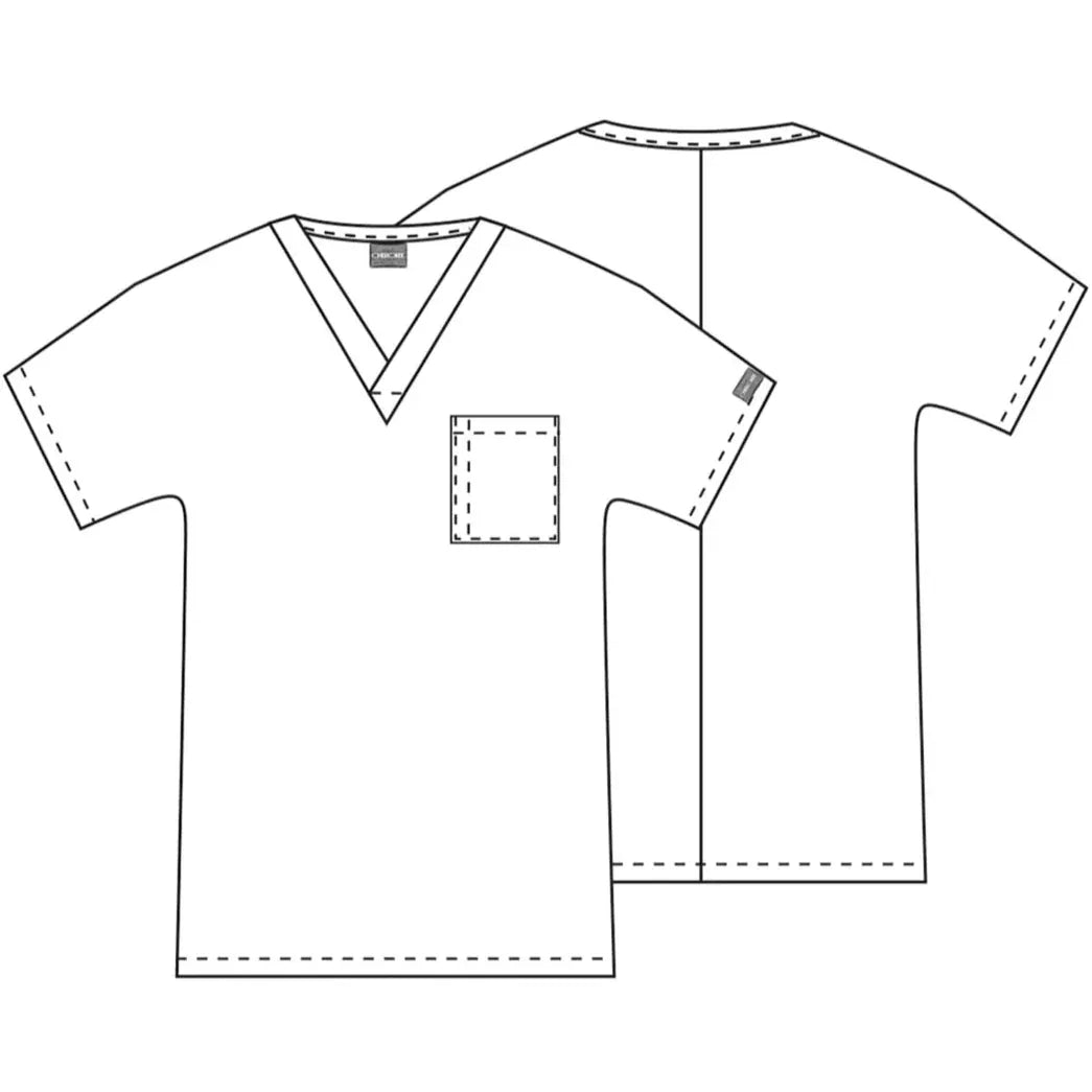 Cherokee Scrubs Top 5XL Cherokee Workwear 4777 Scrubs Top Unisex V-Neck Tunic Orchid