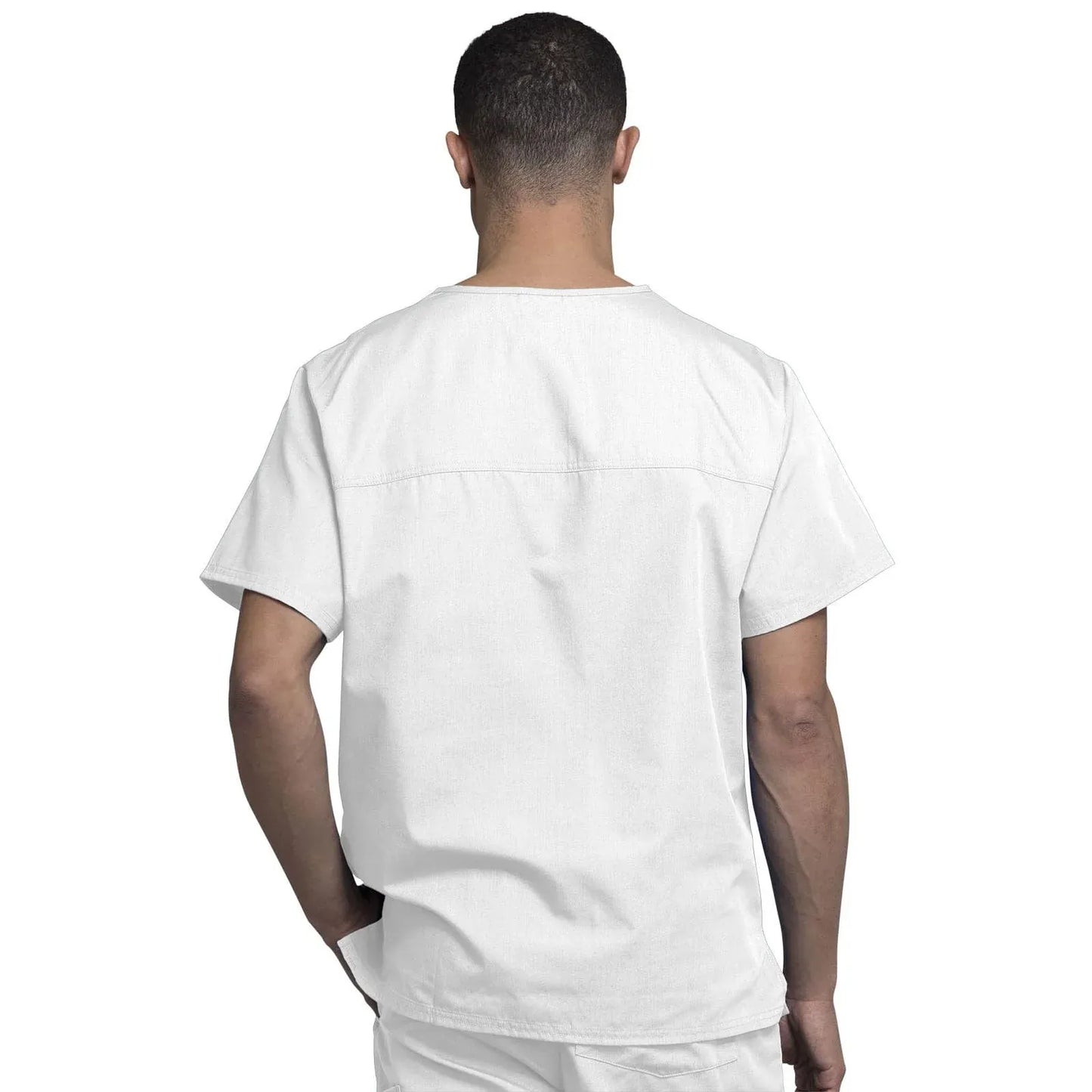 Cherokee Scrubs Top S Cherokee Workwear 4789 Scrubs Top Mens V-Neck White