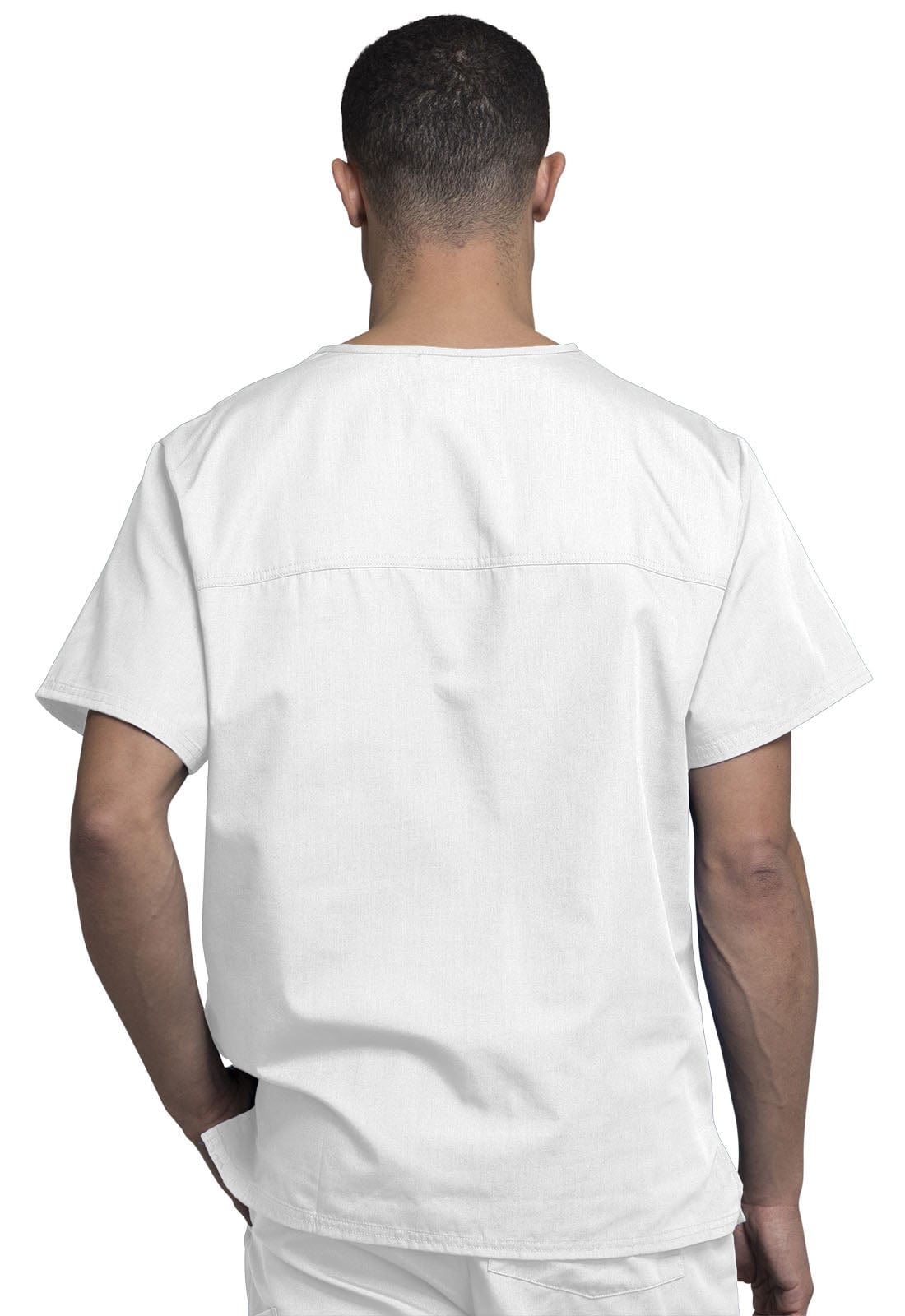 Cherokee Scrubs Top S Cherokee Workwear 4789 Scrubs Top Mens V-Neck White