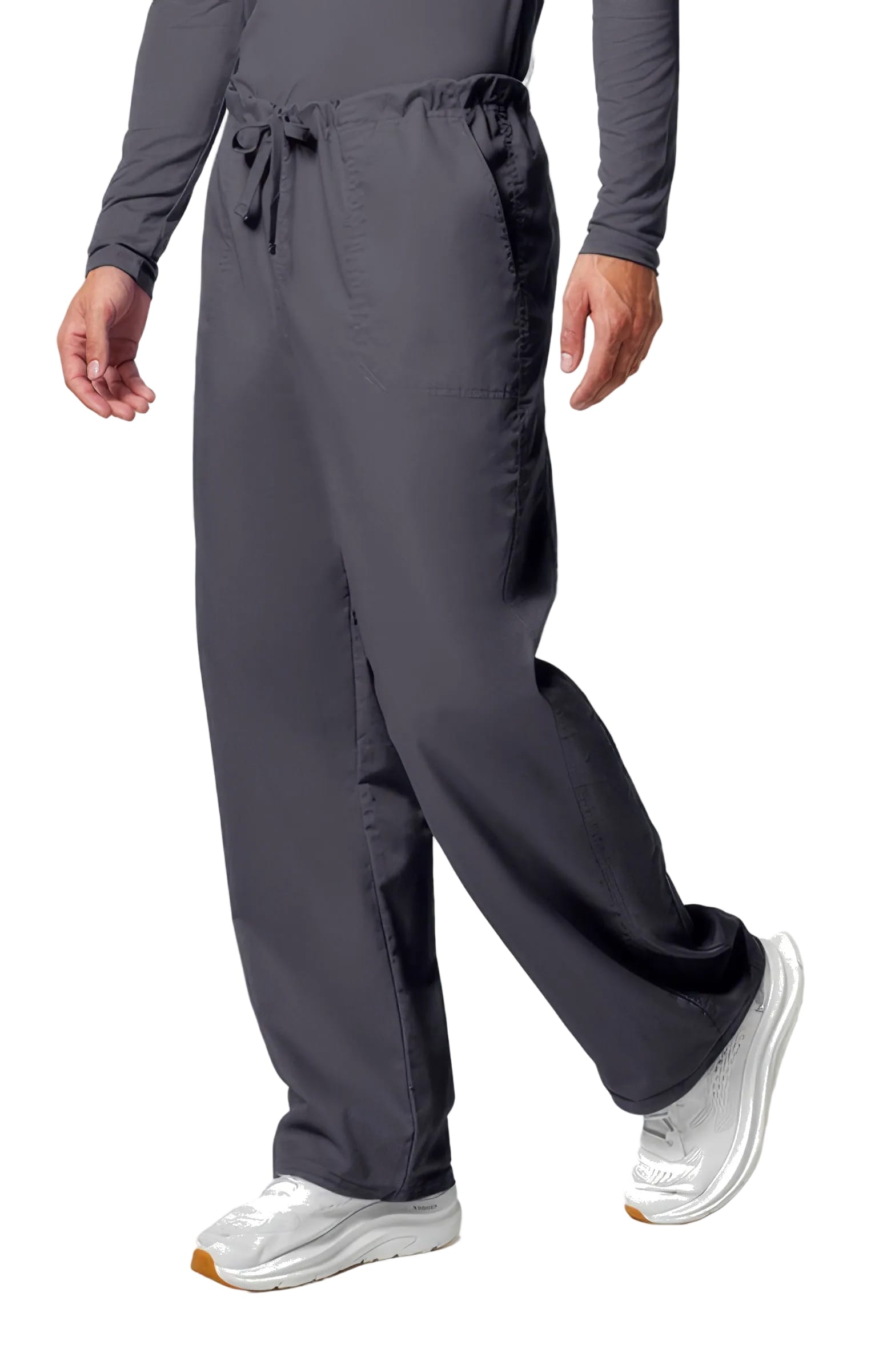 Cherokee Workwear Core Stretch 4043 Scrubs Pants Unisex Drawstring Cargo Pewter - PWTW