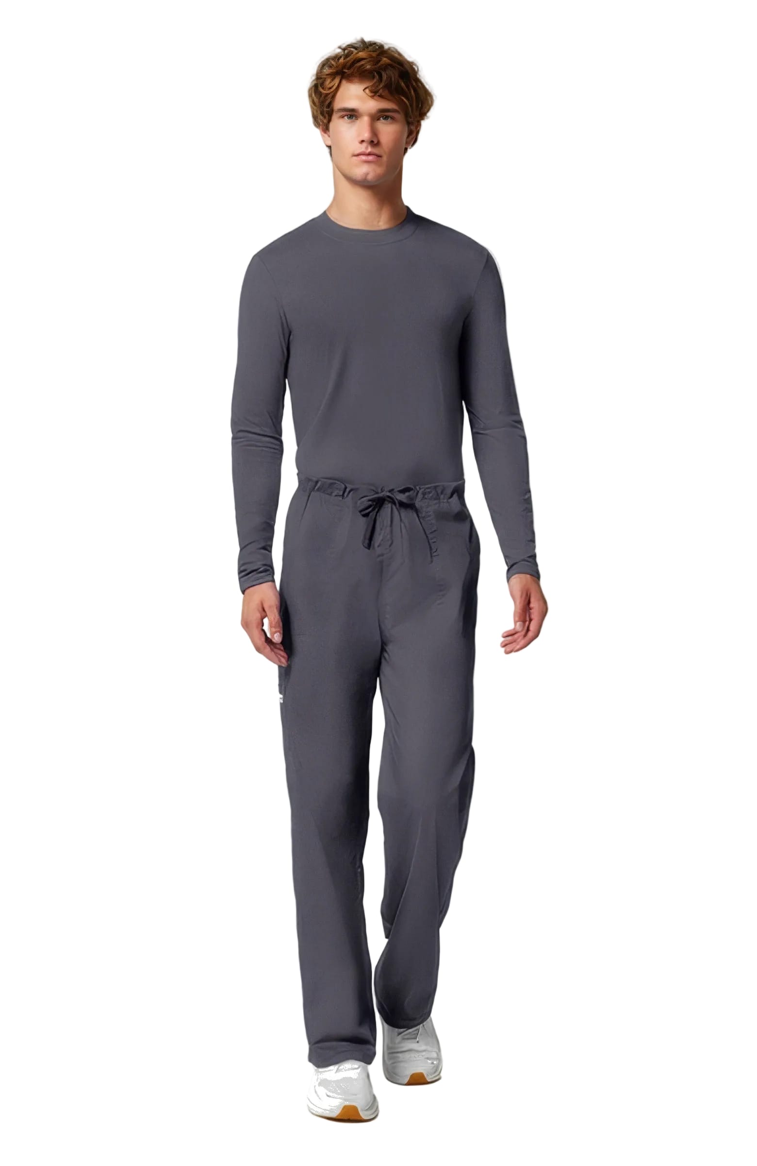 Cherokee Workwear Core Stretch 4043 Scrubs Pants Unisex Drawstring Cargo Pewter - PWTW