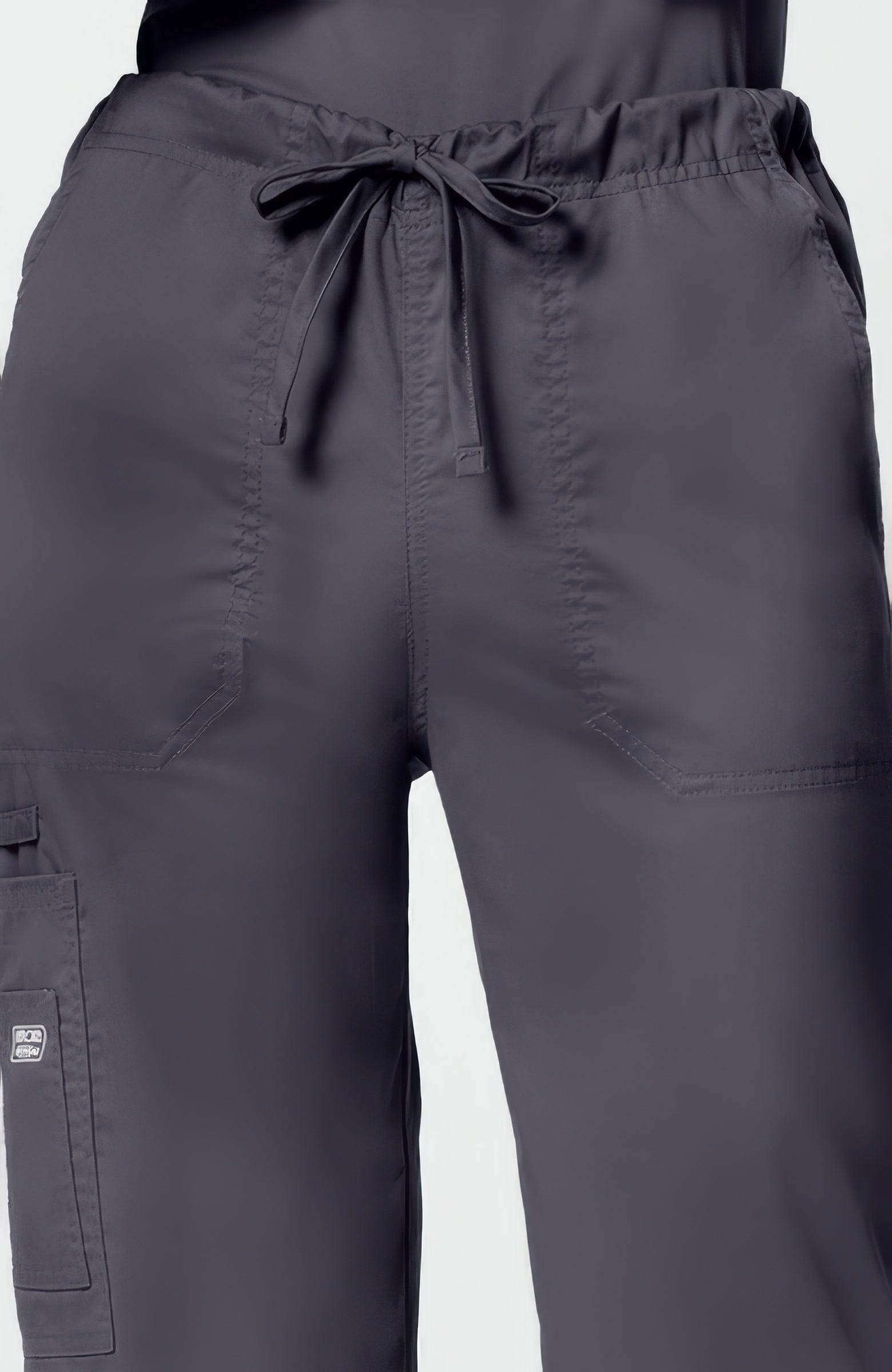 Cherokee Workwear Core Stretch 4043 Scrubs Pants Unisex Drawstring Cargo Pewter - PWTW