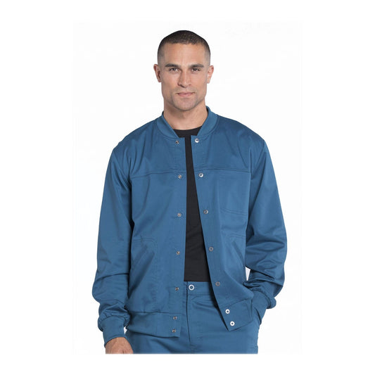 Cherokee Jackets S Cherokee Workwear Jackets Core Stretch Men's Warm-up Jacket Caribbean Blue