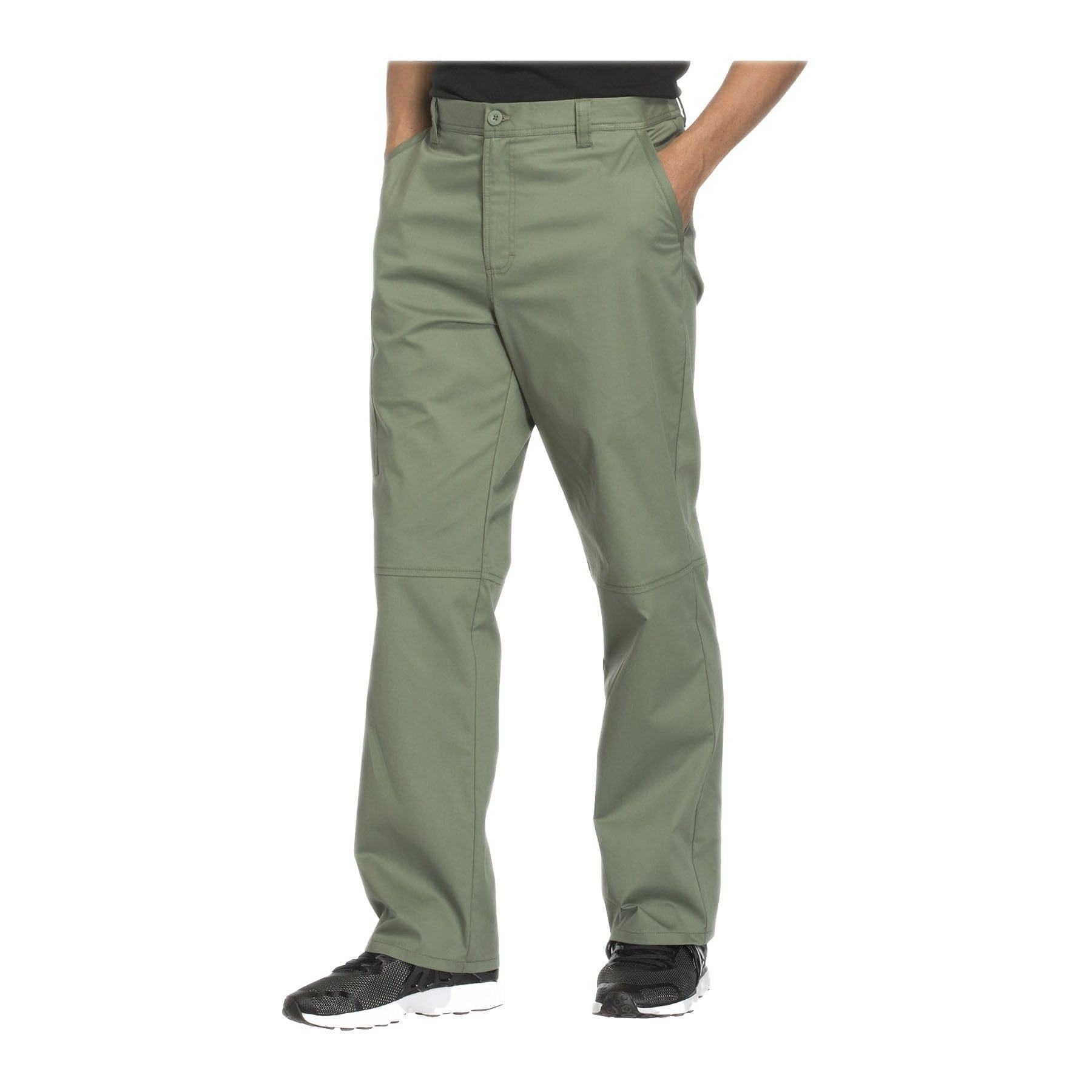 Cherokee Scrubs Pants XL / Short Leg Cherokee Workwear Pant WW Core Stretch Men's Fly Front Pant Olive