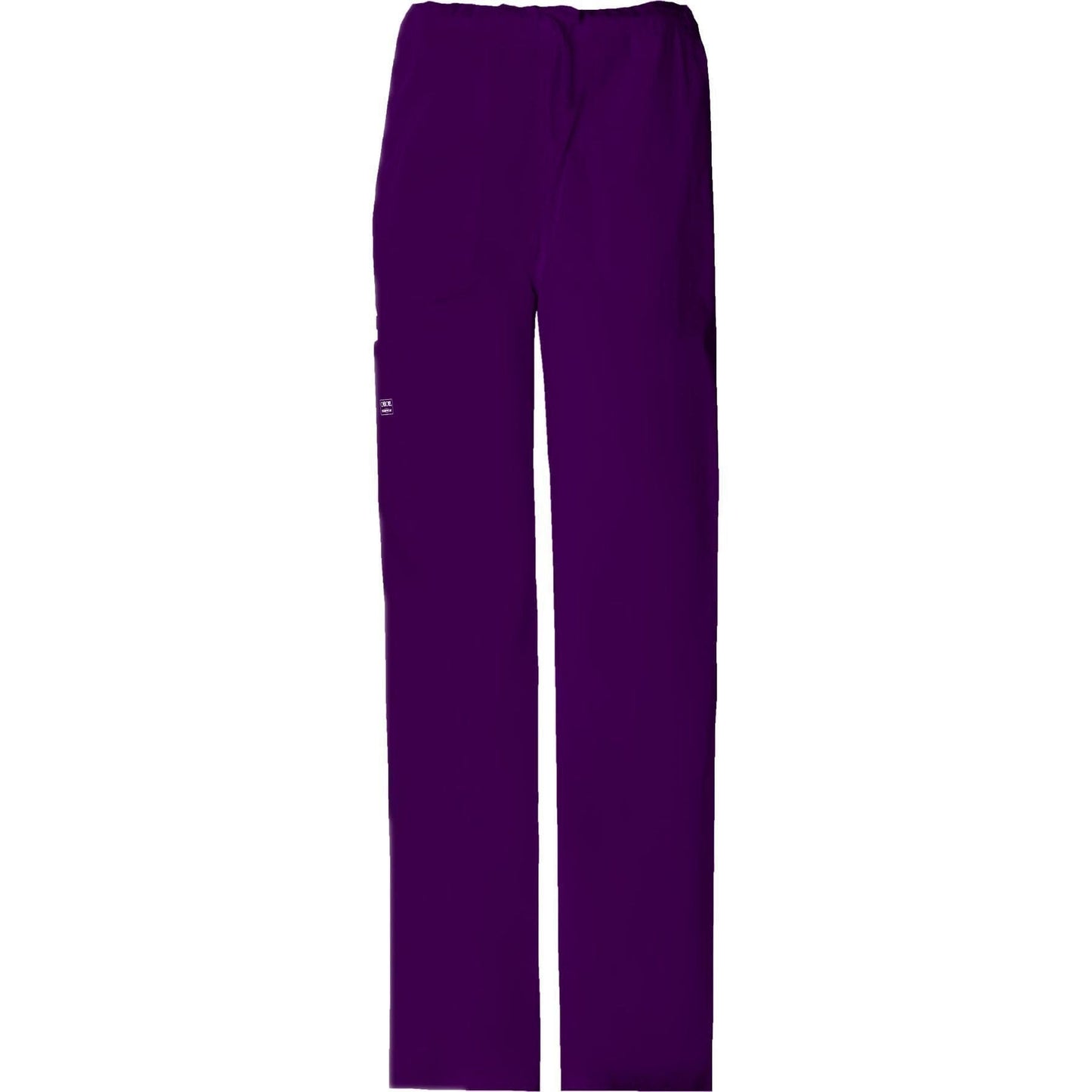 Cherokee Workwear Pant WW Core Stretch Unisex Unisex Drawstring Cargo Pant Eggpl