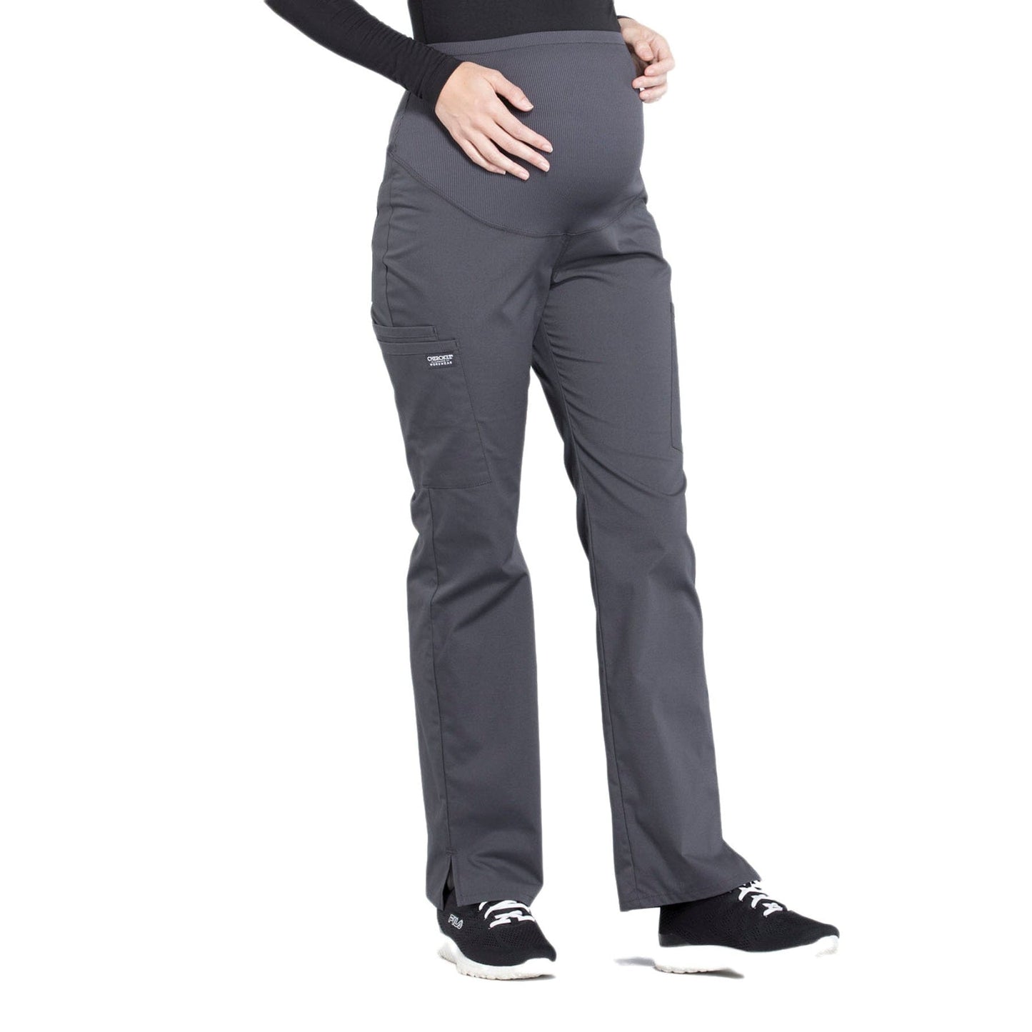 Cherokee Scrubs Pants L / Tall Leg Cherokee Workwear Professionals Maternity WW220 Scrubs Pant Women Pewter