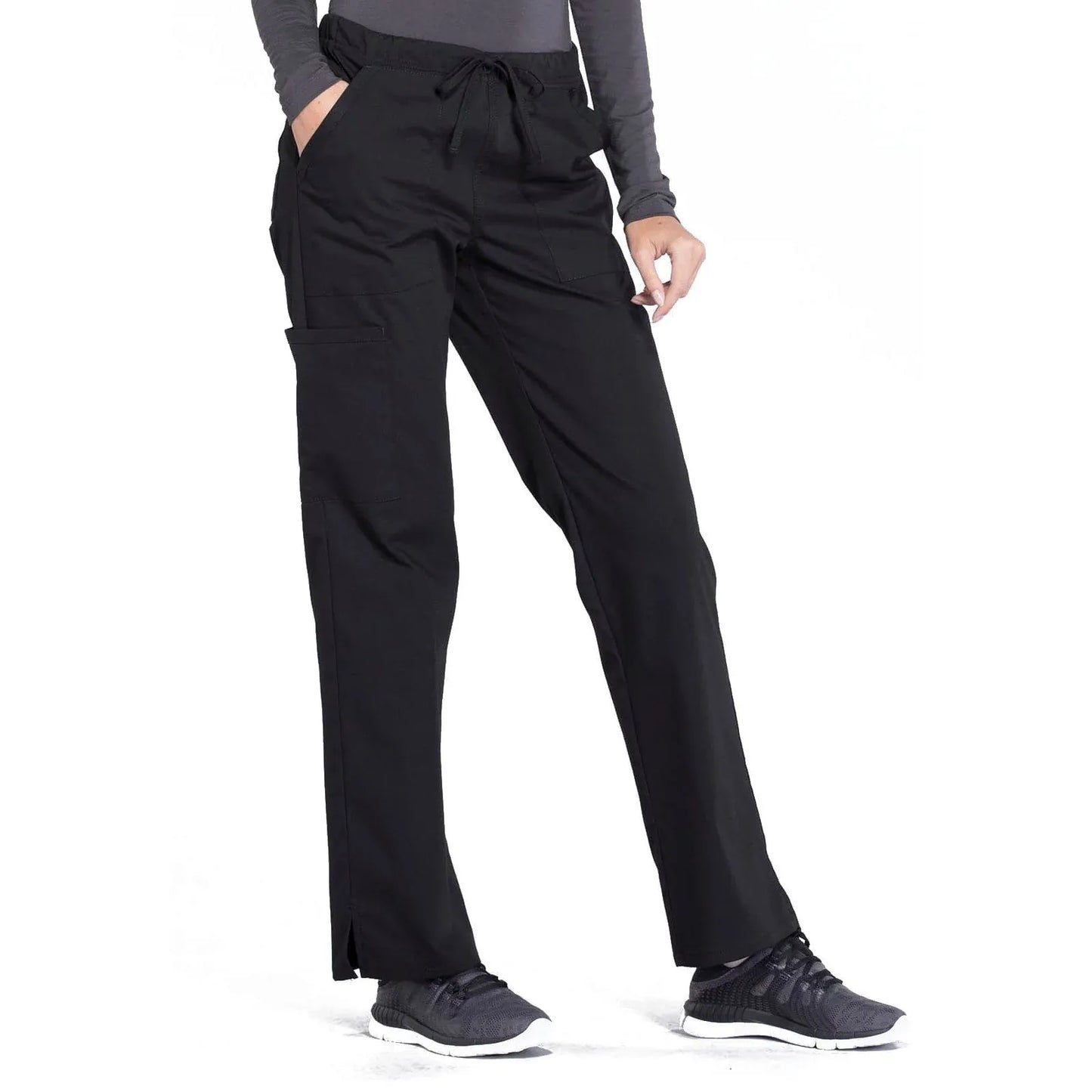 Cherokee Scrubs Pants S / Short leg Cherokee Workwear Professionals WW160 Scrubs Pants Womens Black