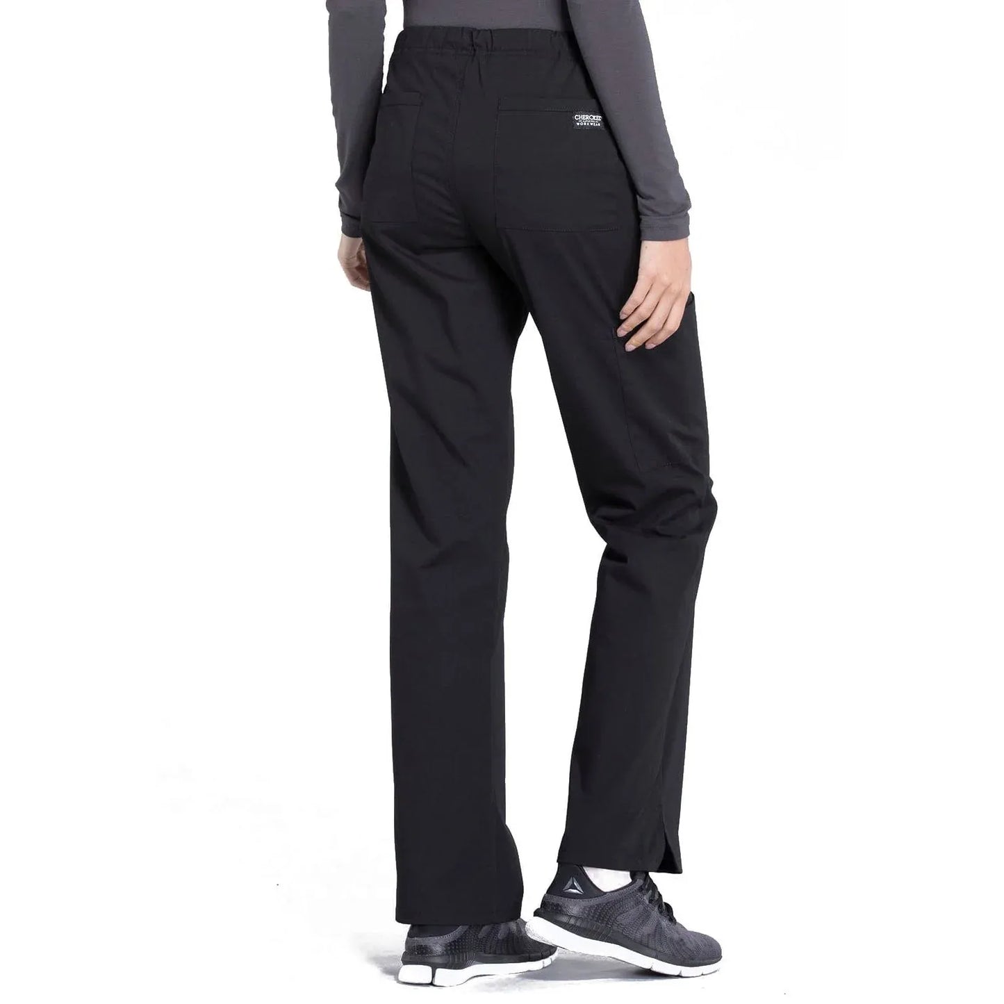 Cherokee Scrubs Pants Cherokee Workwear Professionals WW160 Scrubs Pants Womens Black