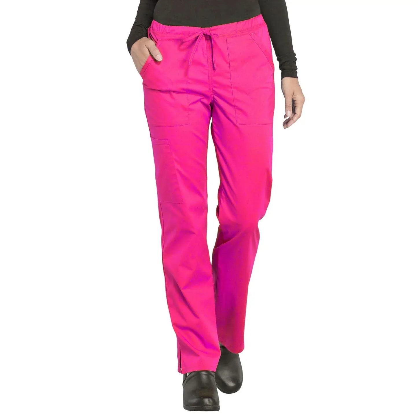 Cherokee Scrubs Pants 2XL / Regular Length Cherokee Workwear Professionals WW160 Scrubs Pants Womens Electric Pink