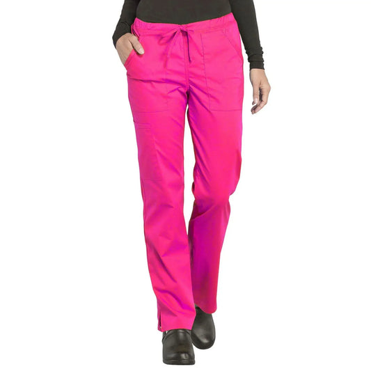 Cherokee Scrubs Pants 2XL / Regular Length Cherokee Workwear Professionals WW160 Scrubs Pants Womens Electric Pink