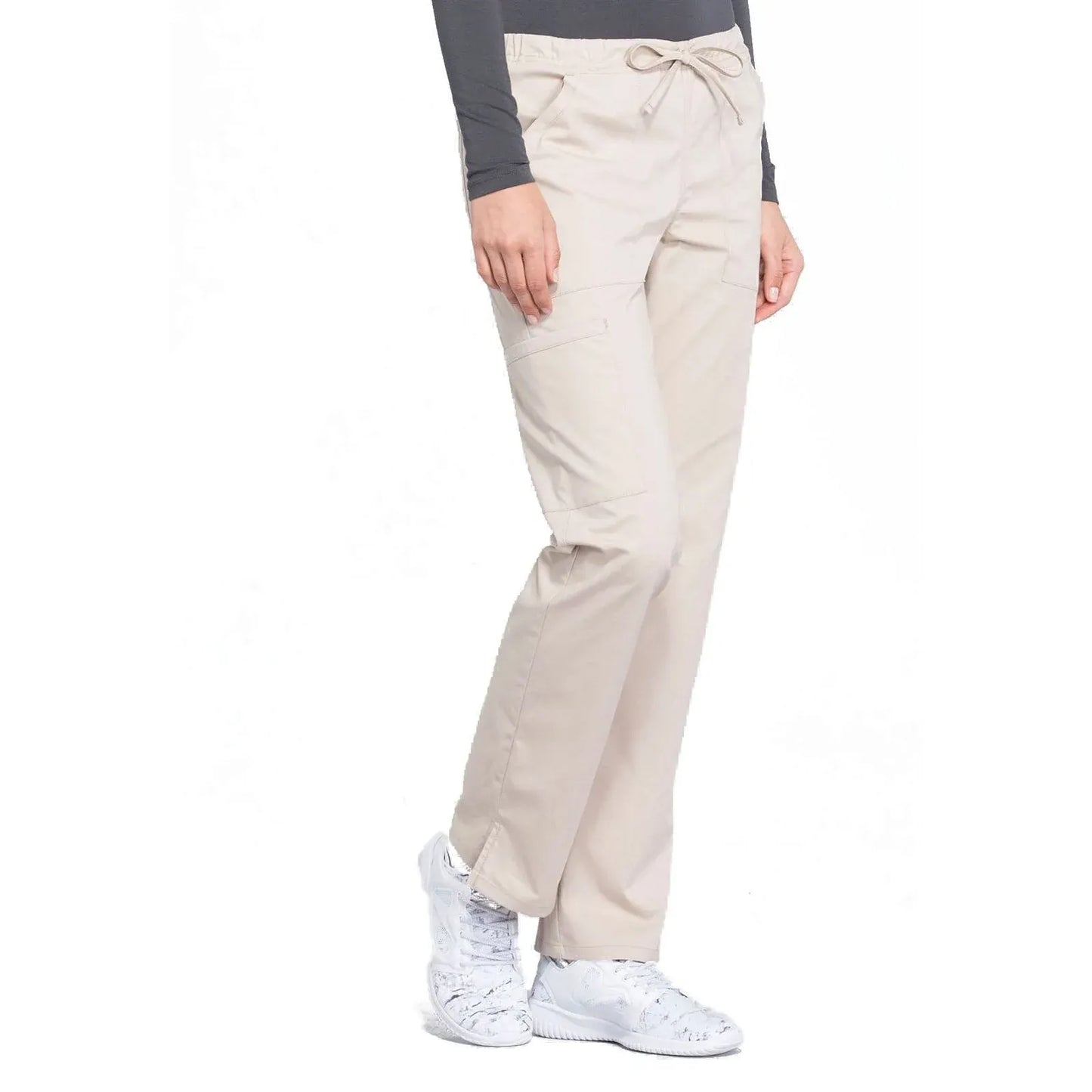 Cherokee Scrubs Pants XS / Regular Length Cherokee Workwear Professionals WW160 Scrubs Pants Womens Khaki
