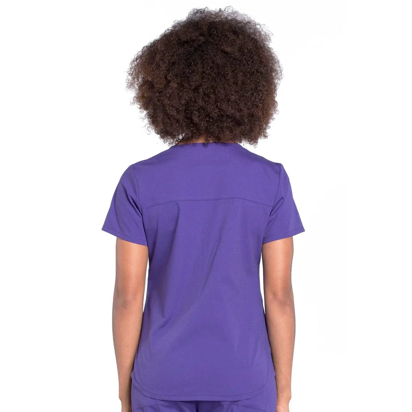 Cherokee Scrubs Top XS Cherokee Workwear Professionals WW665 Scrubs Top Womens V-Neck Grape