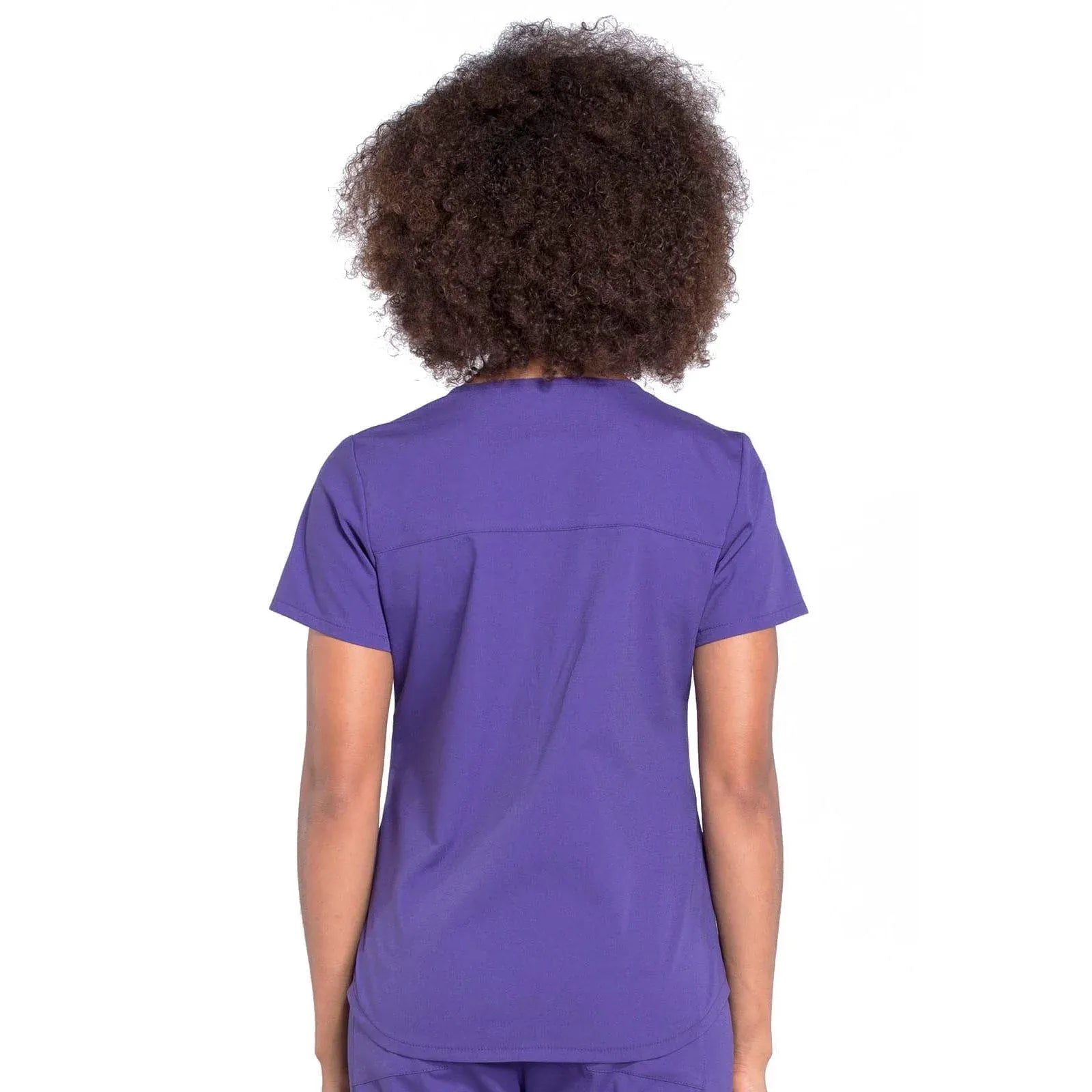 Cherokee Scrubs Top XS Cherokee Workwear Professionals WW665 Scrubs Top Womens V-Neck Grape