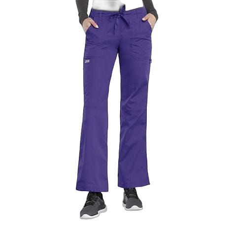 Cherokee Workwear WW Low Rise Drawstring Cargo Pant Grape