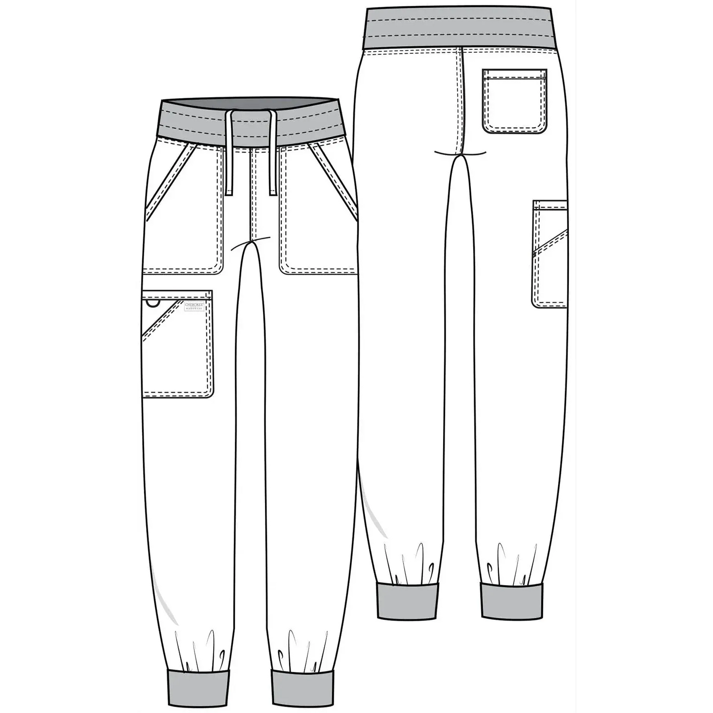 Cherokee WW115 Revolution Jogger Scrubs Pant Red