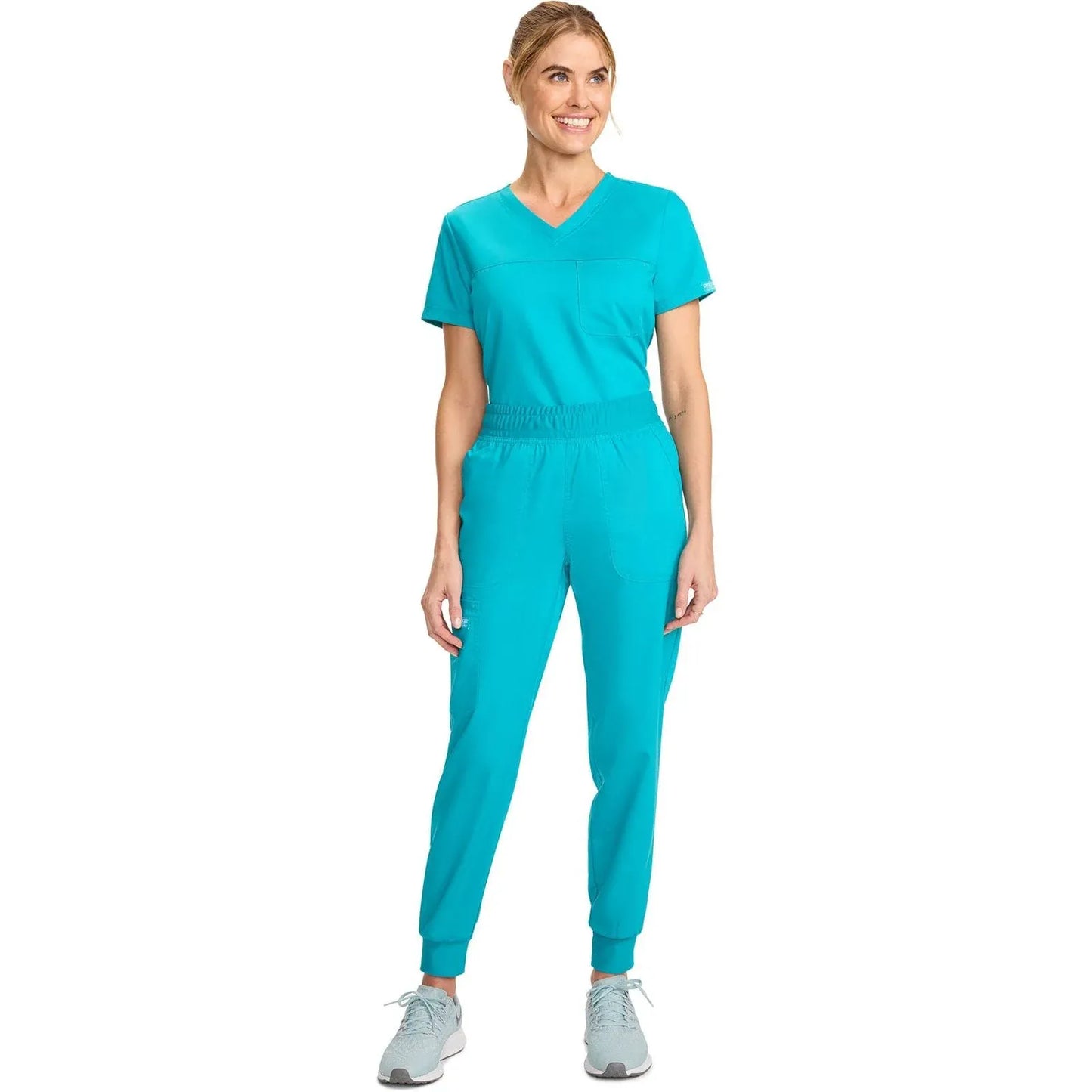 Cherokee WW115 Revolution Jogger Scrubs Pant Teal Blue