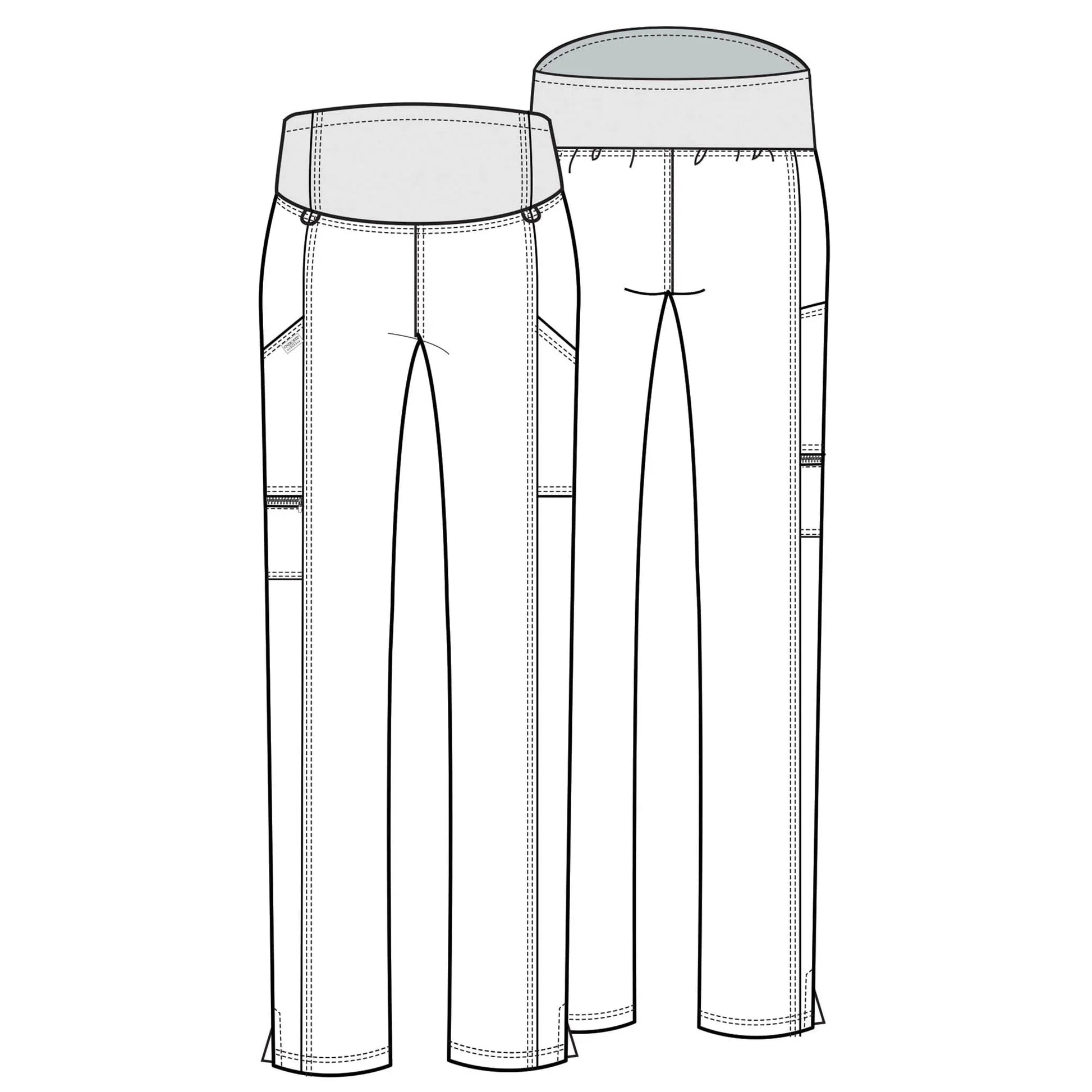 Cherokee Cherokee WW155 Caribbean Blue Revolution Maternity Pant