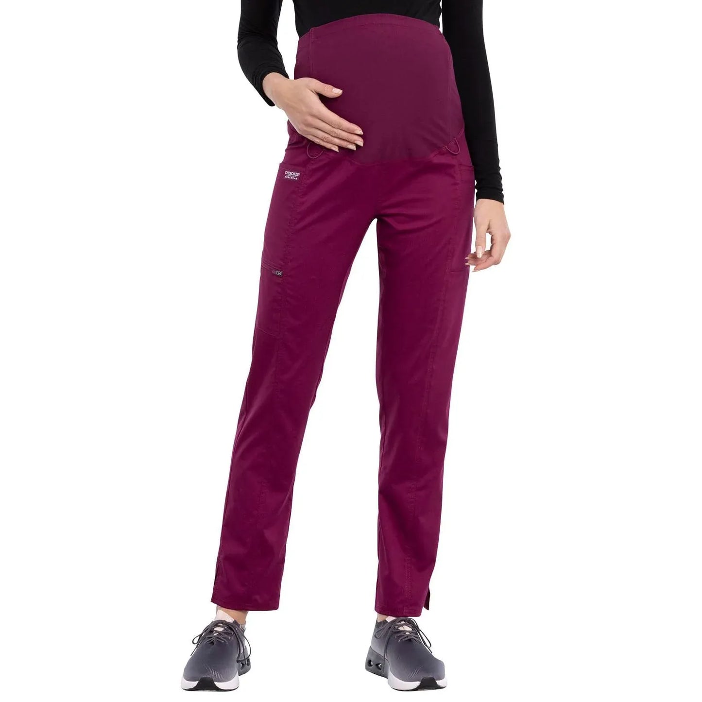 Cherokee Cherokee WW155 Wine XL Revolution Maternity Straight Leg Pant