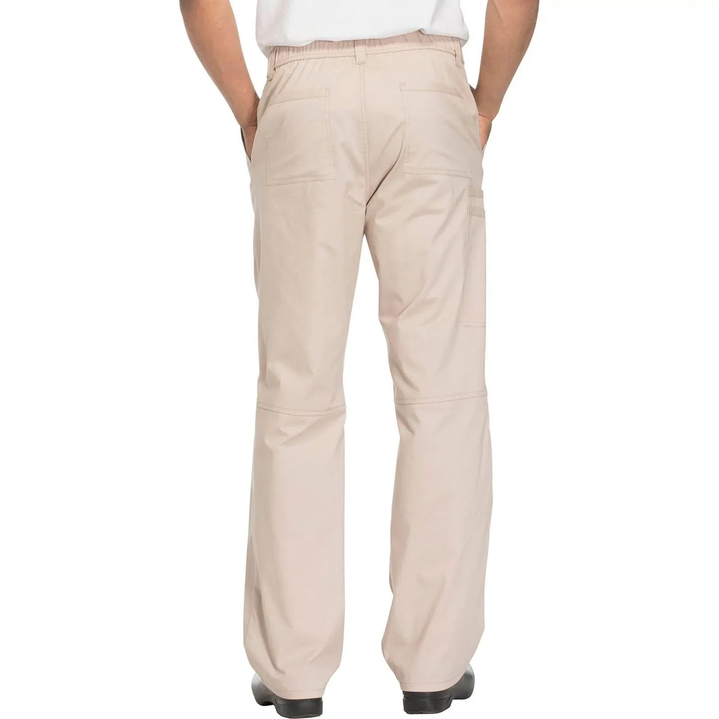 Cherokee Scrubs Pants Cherokee WW200 Khaki Core Stretch Mens Fly Front Pant