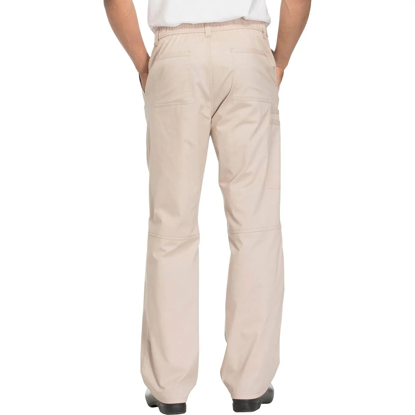 Cherokee Scrubs Pants Cherokee WW200 Khaki Core Stretch Mens Fly Front Pant