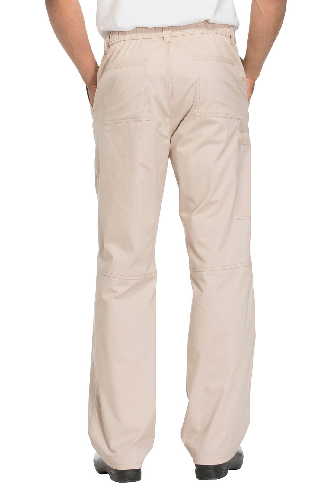 Cherokee Scrubs Pants Cherokee WW200 Khaki Core Stretch Mens Fly Front Pant