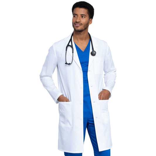 Cherokee Lab Coats Cherokee WW410AB White SML - Revolution Tech Mens 40 Lab Coat