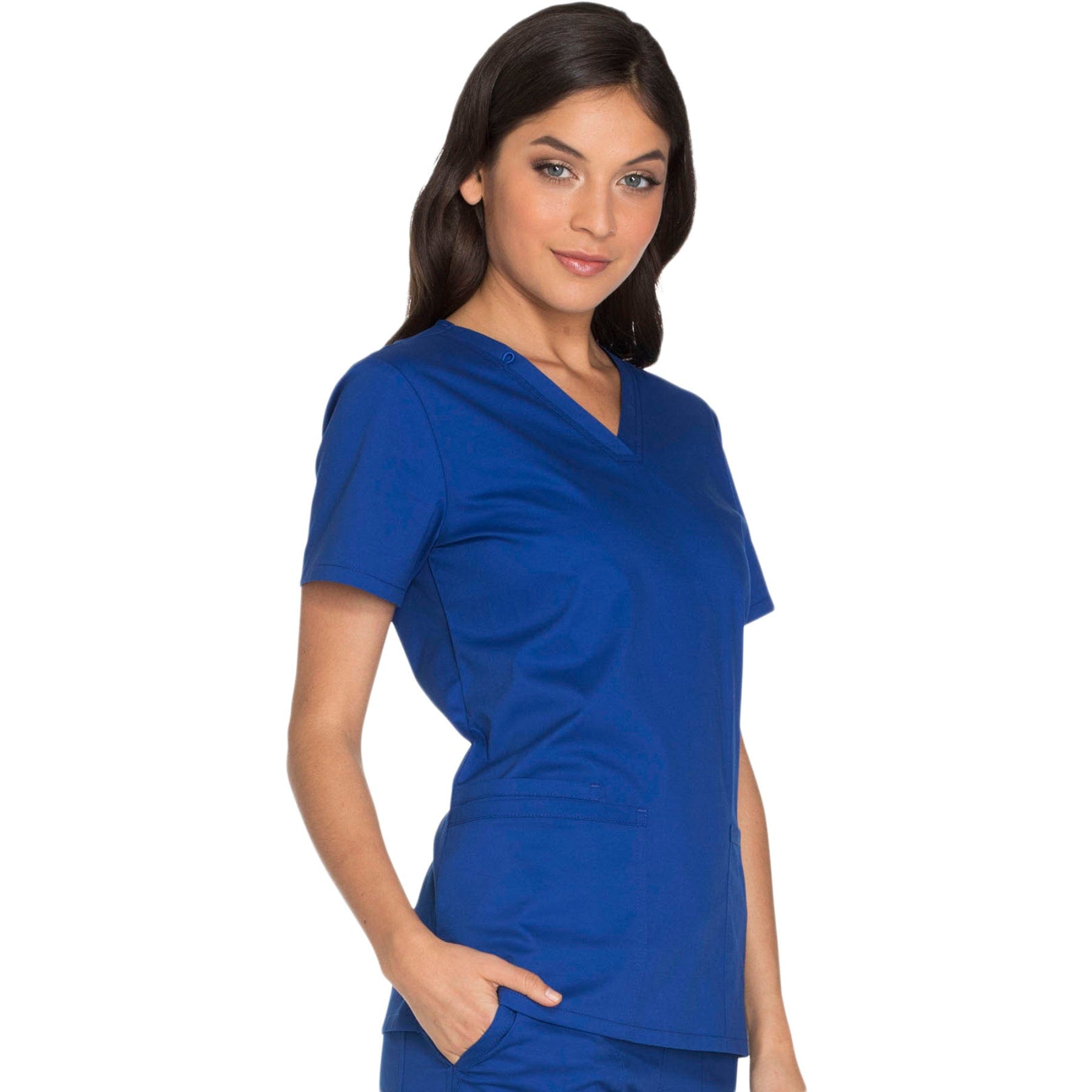 Cherokee Scrub Tops Cherokee WW630 Galaxy Blue - Core Stretch V-Neck Top