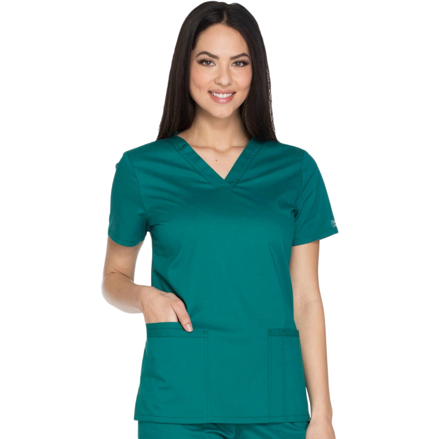 Cherokee Scrub Tops Cherokee WW630 Hunter - Core Stretch V-Neck Scrubs Top