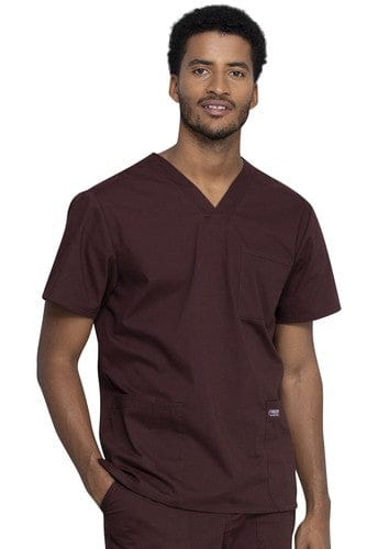 Cherokee WW695 Espresso Professionals Mens V-Neck Top