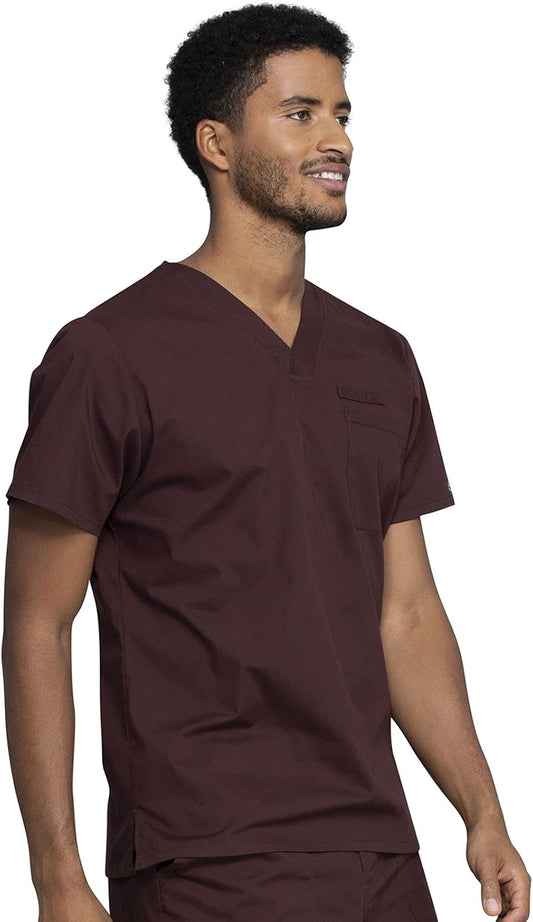 Cherokee WW695 Espresso Professionals Mens V-Neck Top