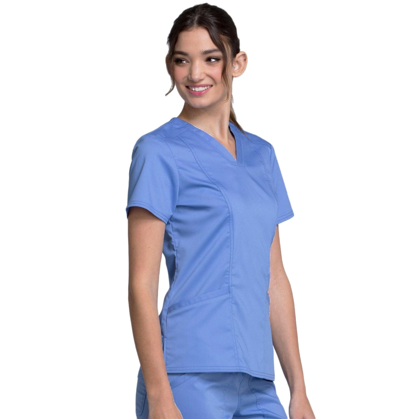 Cherokee Scrub Tops Cherokee WW710 Ciel Blue - Revolution V-Neck Top