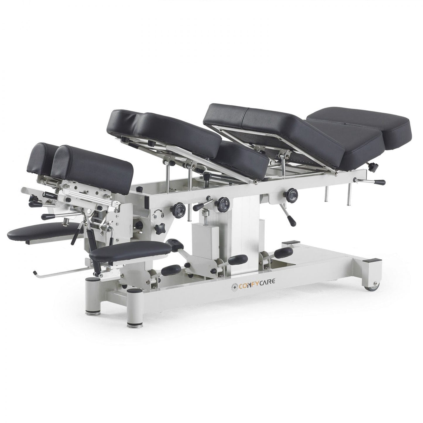 Chiropractic Table Premium - With 4 Drop Sections - Black