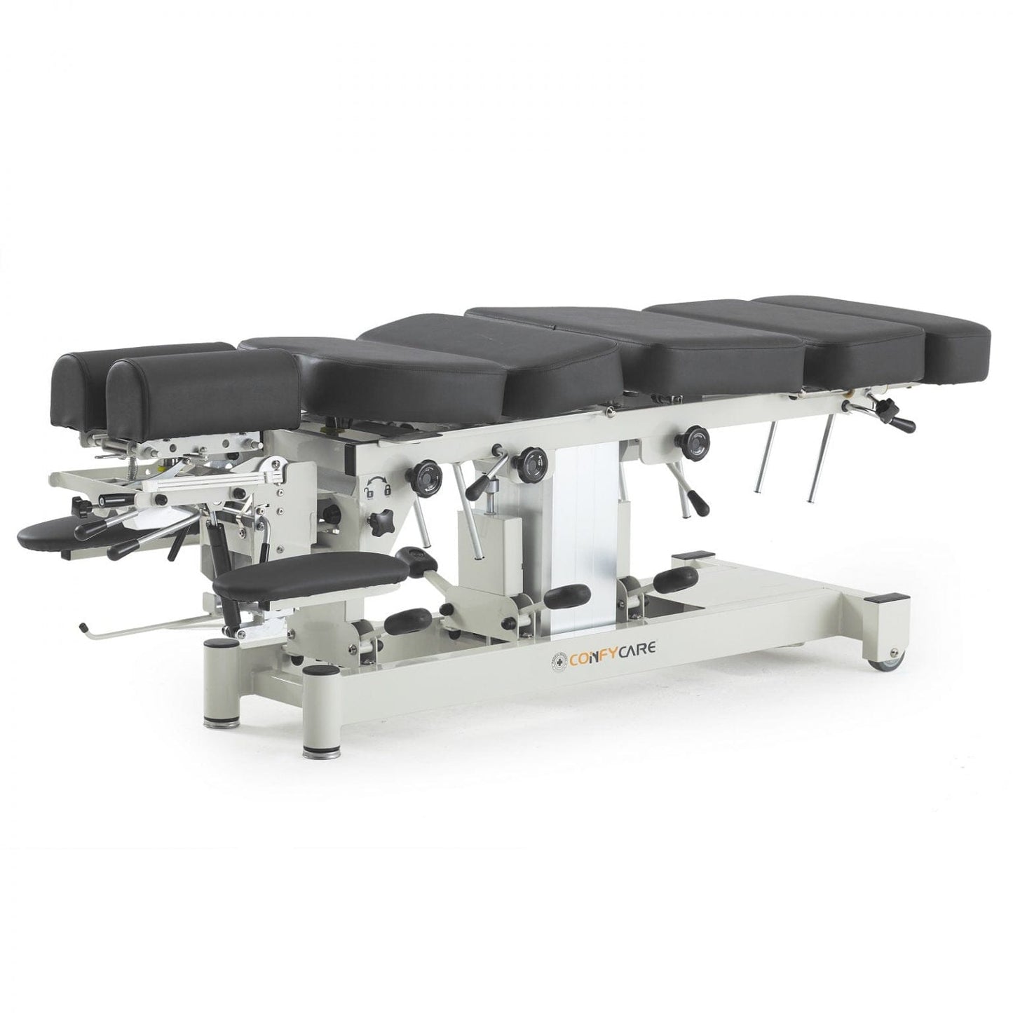 Chiropractic Table Premium - With 4 Drop Sections - Black