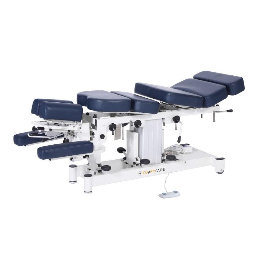 Chiropractic Table Premium - With 4 Drop Sections - Navy Blue