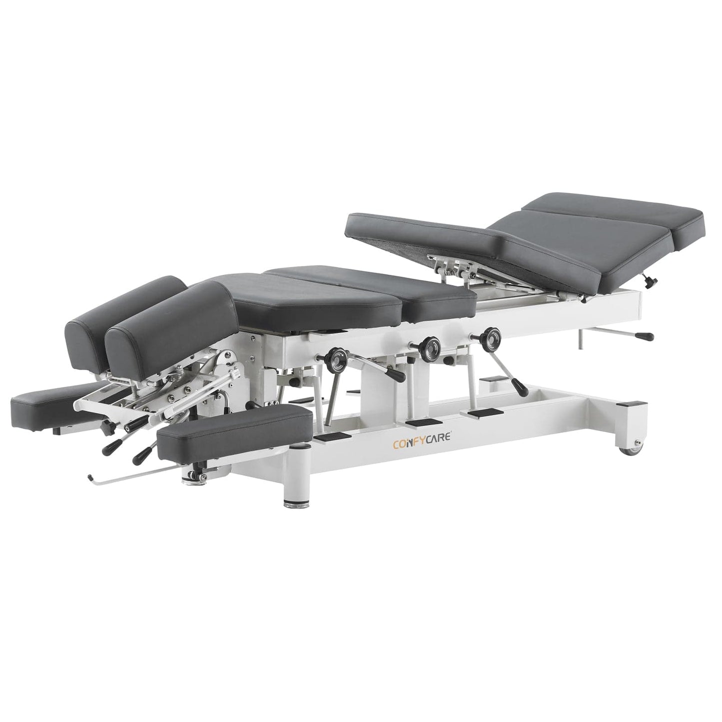 Chiropractic Table - With 4 Drop Sections - Black