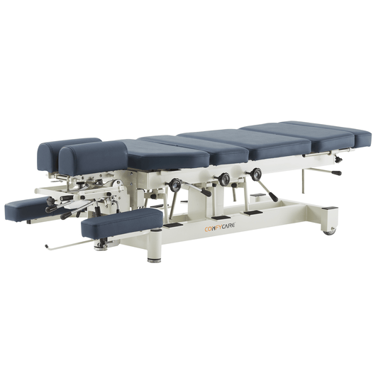 Chiropractic Table - With 4 Drop Sections - Navy Blue