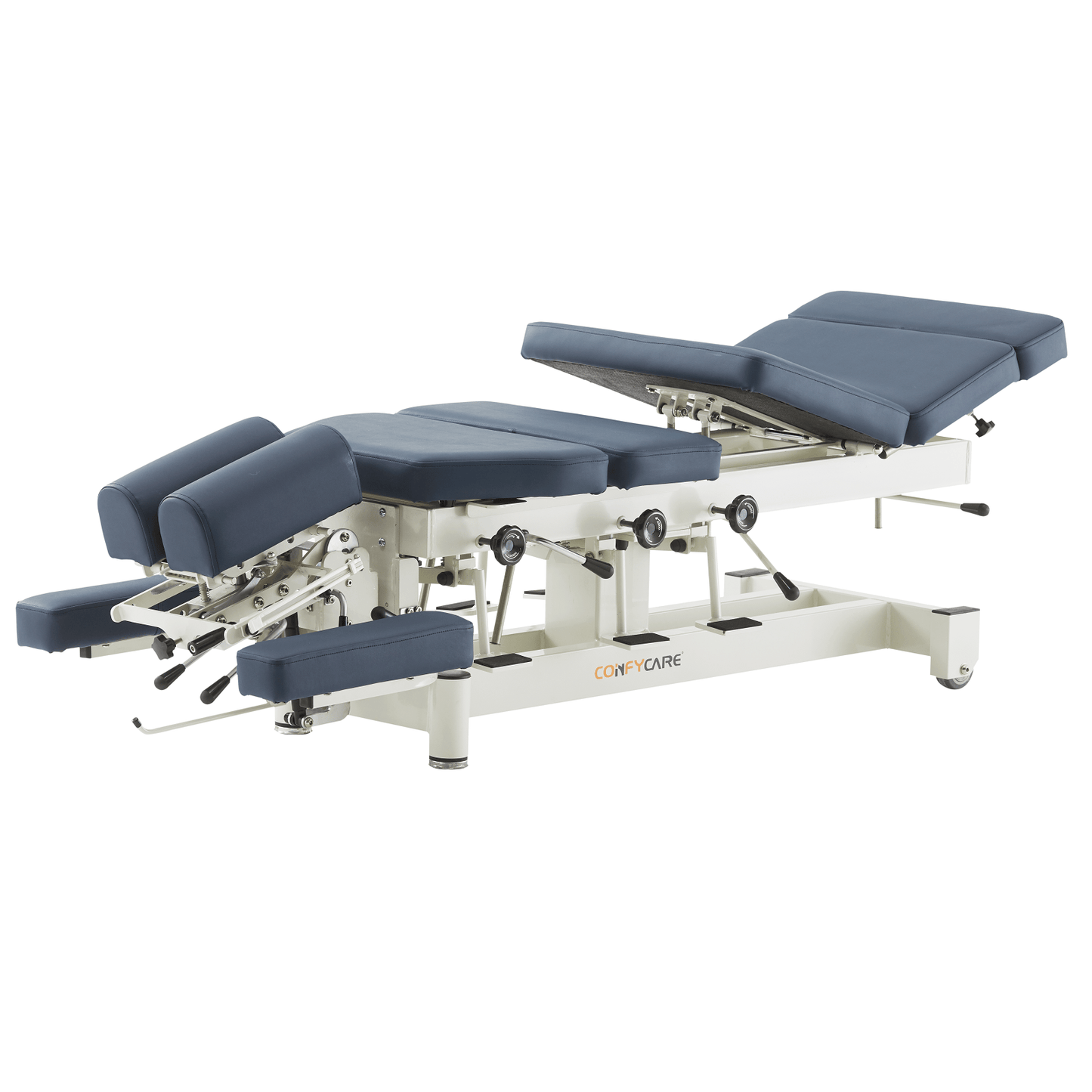 Chiropractic Table - With 4 Drop Sections - Navy Blue