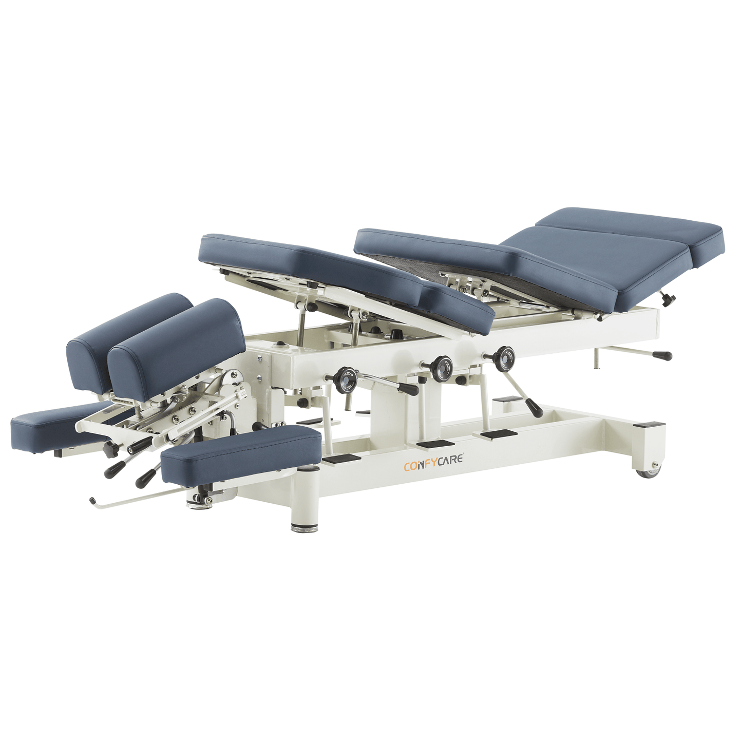 Chiropractic Table - With 4 Drop Sections - Navy Blue