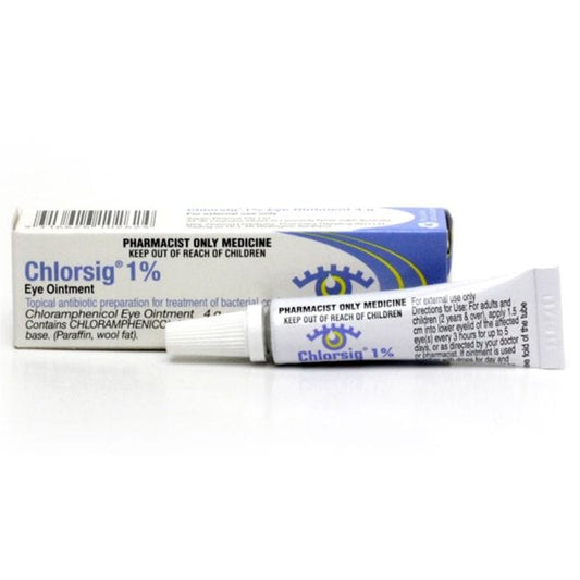 Aspen Pharmaceuticals Eye Ointments Chlorsig Eye Ointment 4g - Chloramphenicol 1%