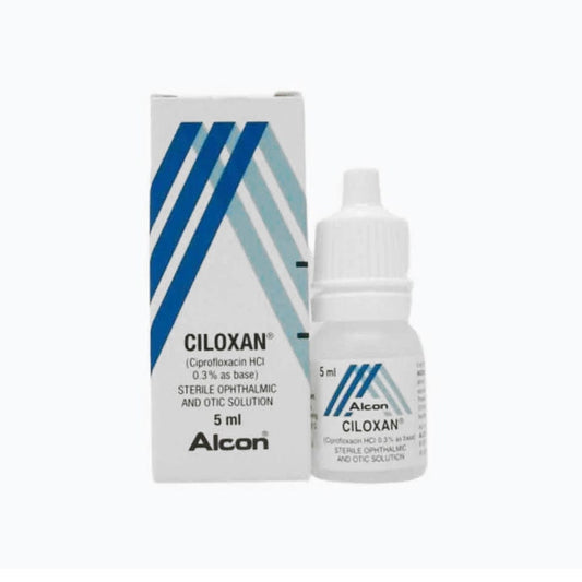 Alcon Ear Drops Ciloxan Ear Drops 5ml - Ciprofloxacin 0.3% Solution
