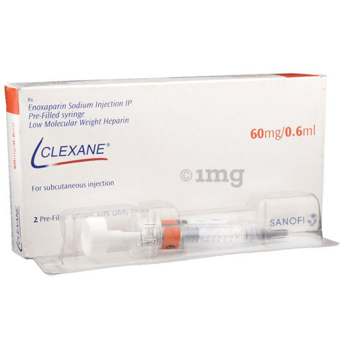Sanofi Aventis Anticoagulants Clexane Injection Pre-Filled Syringe 60mg/0.6ml
