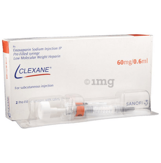 Sanofi Aventis Anticoagulants Clexane Injection Pre-Filled Syringe 60mg/0.6ml