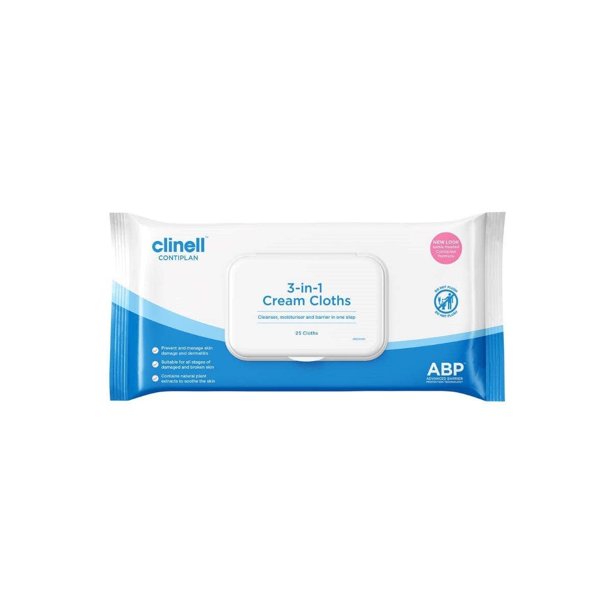 Clinell Contiplan Continence Cleansing Wipes
