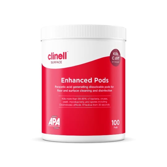 Clinell Enhanced Pods – Chlorine-Free Floor and Surface Disinfectant – product
