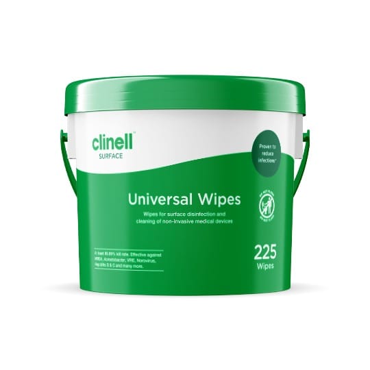 Clinell Universal Disinfectant Wipes – Bucket, 225 Wipes – product