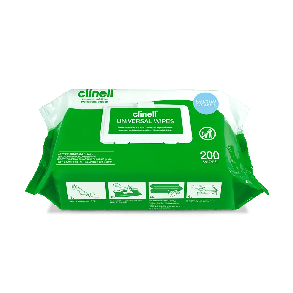 Clinell Universal Wipes - Pack of 200