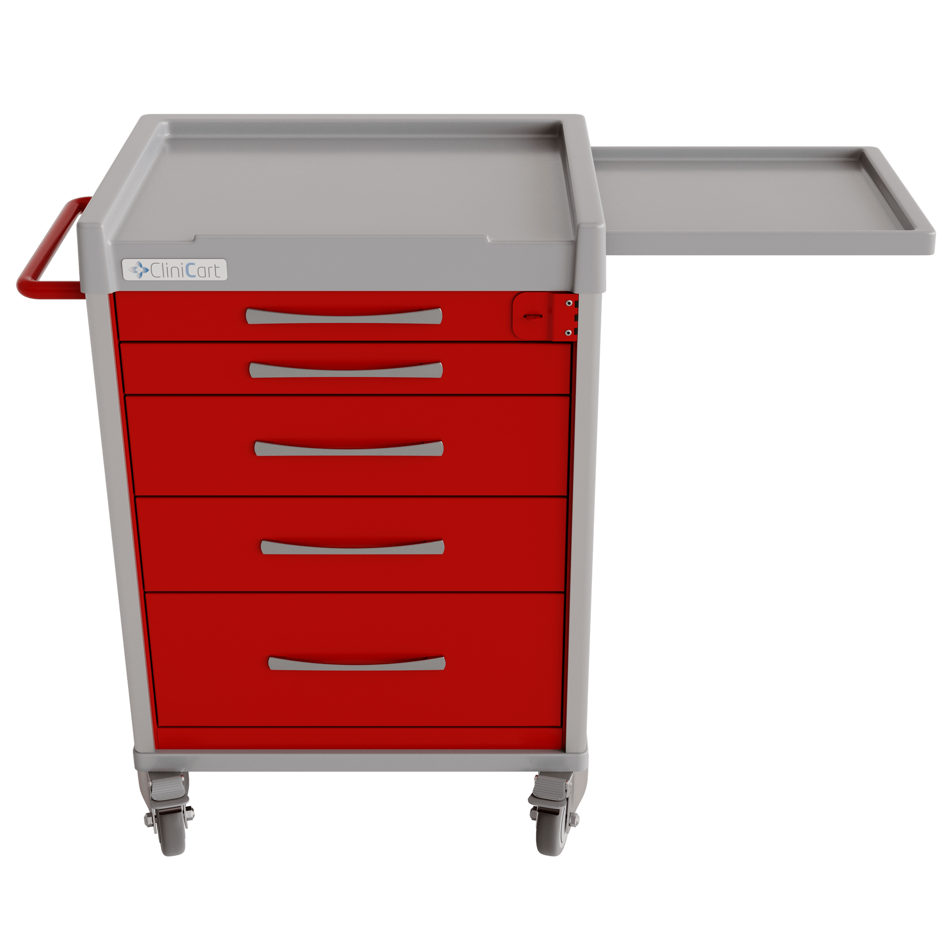 Clinicart Clinicart Emergency Trolley Cart in Red